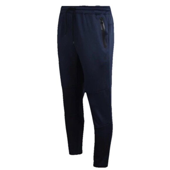 Spyder Men's Sz L Tech Fleece Blue Joggers with Double Bonded Zip Pockets NWOT - Picture 1 of 9